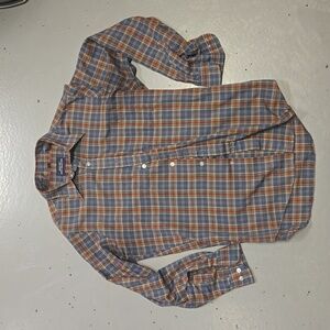 Vintage medium blue plaid longsleeve mervys shirt